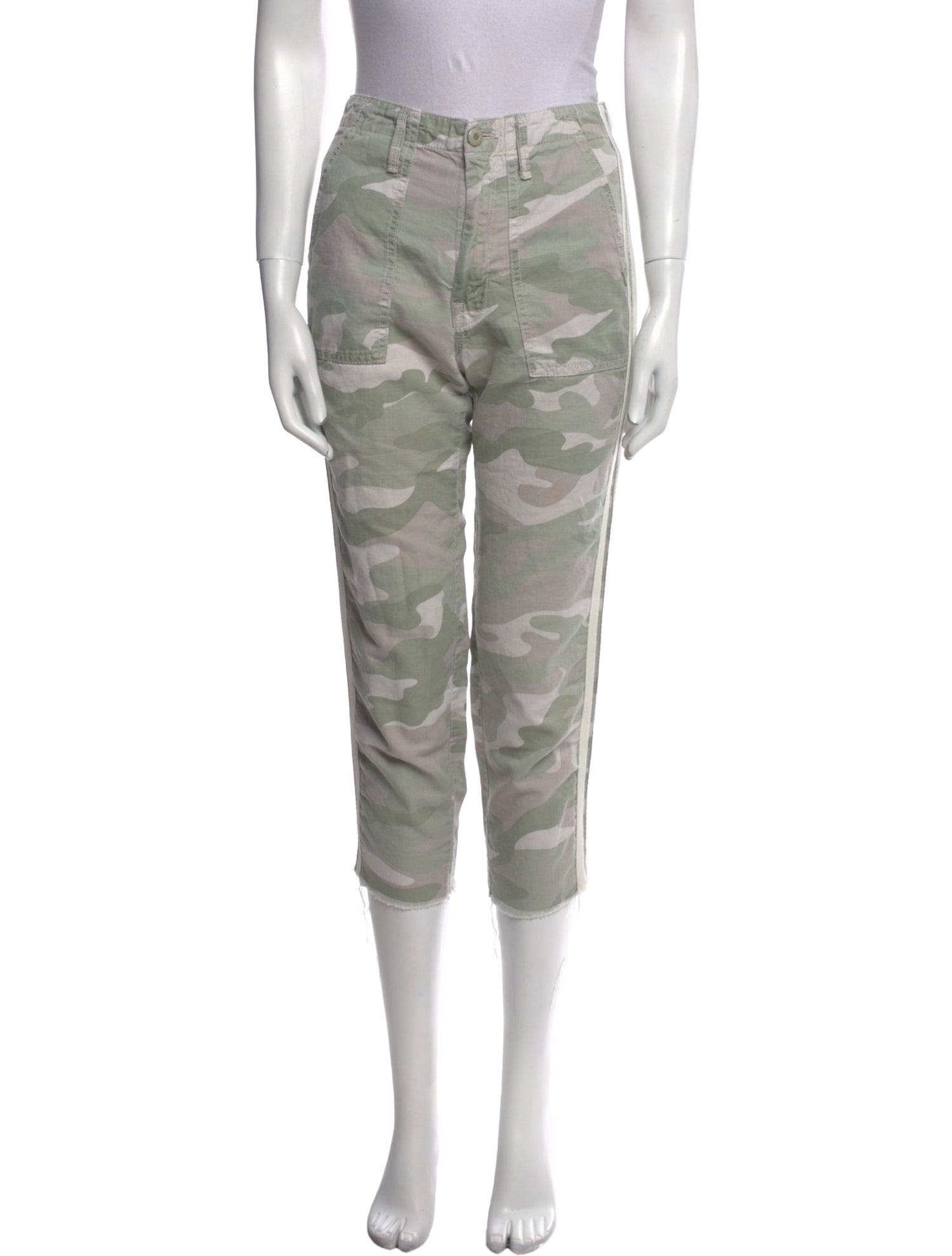 Mother Camouflage Print Skinny Leg Pants