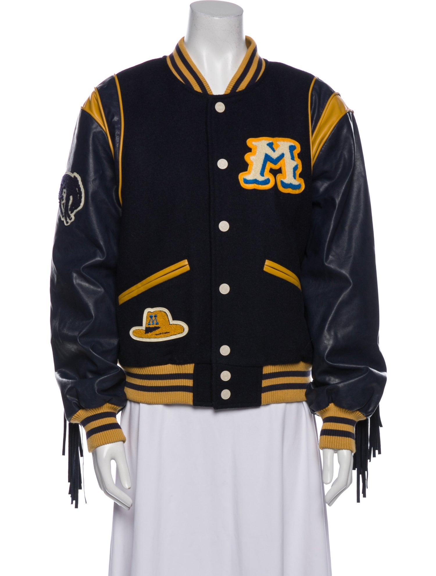 Mother Wool Printed Bomber Jacket