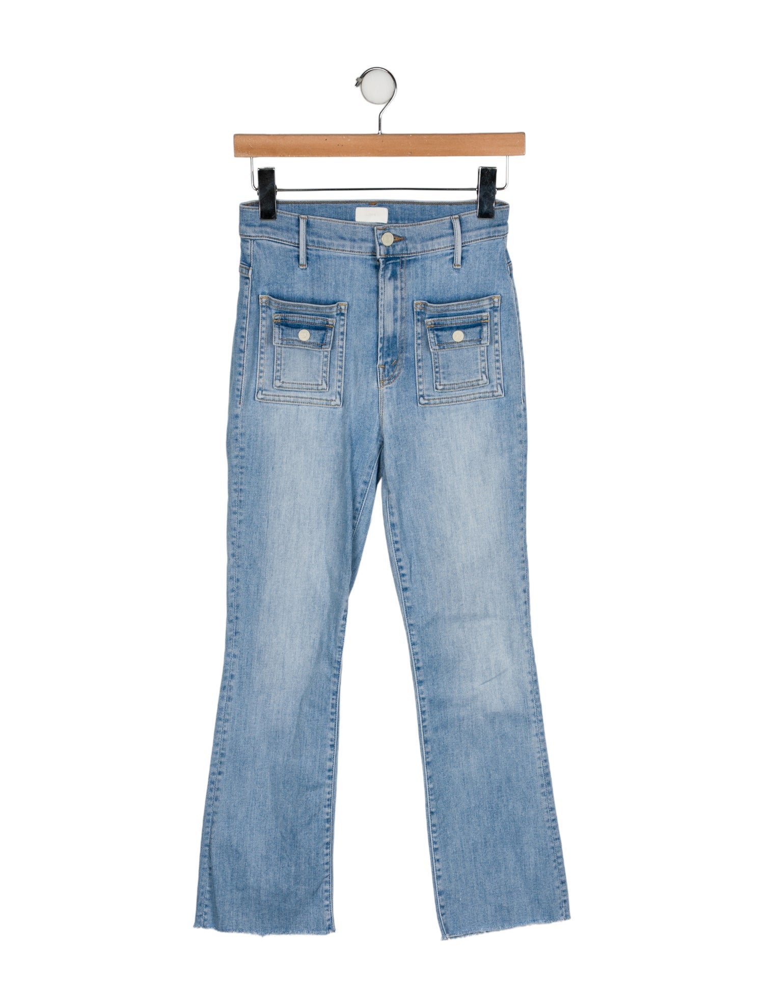 Mother Mid-Rise Straight Leg Jeans