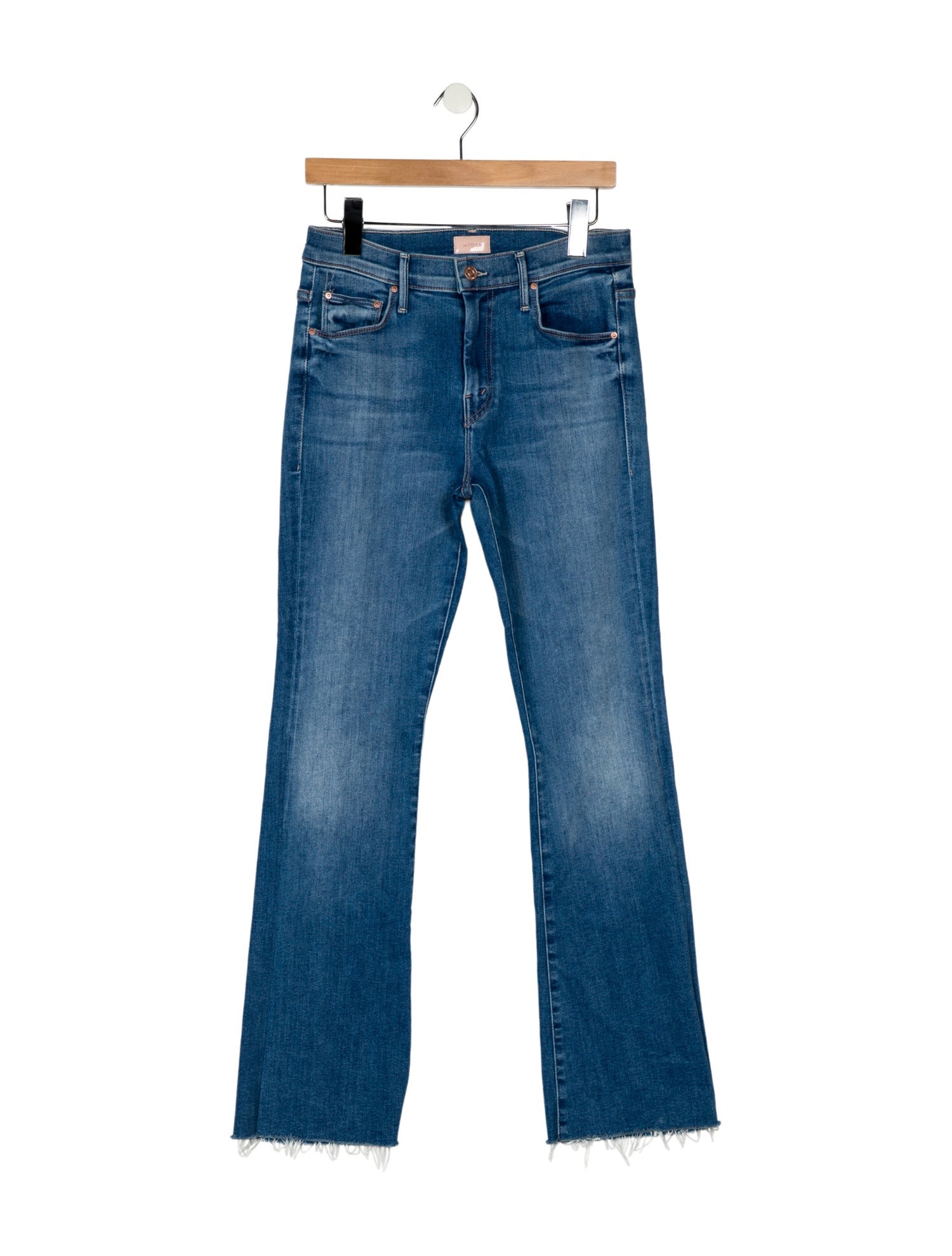 Mother Mid-Rise Straight Leg Jeans