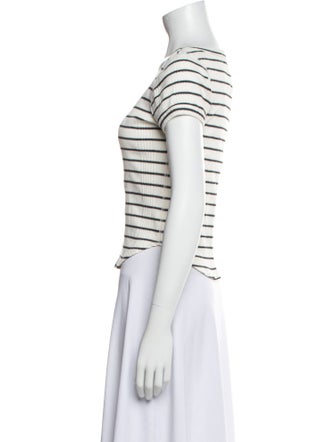 Mother Striped Scoop Neck T-Shirt