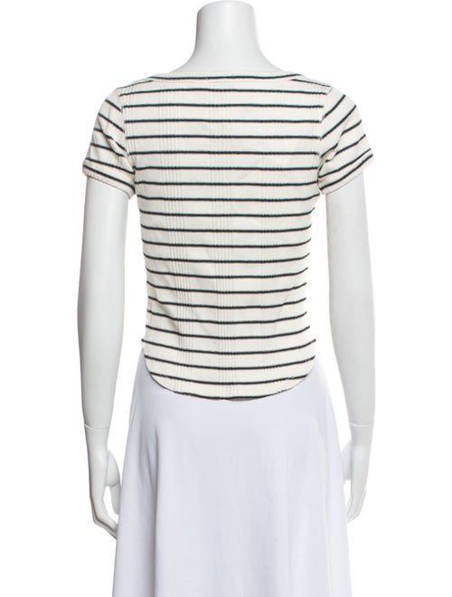Mother Striped Scoop Neck T-Shirt
