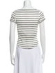 Mother Striped Scoop Neck T-Shirt