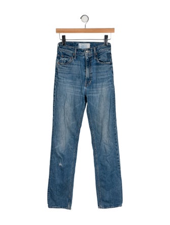 Mother High-Rise Straight Leg Jeans