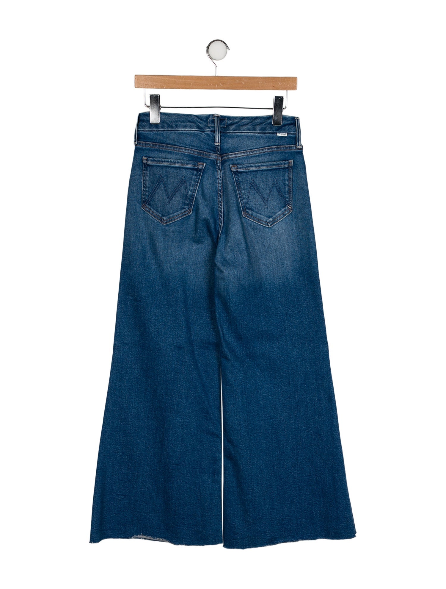 Mother Mid-Rise Wide Leg Jeans
