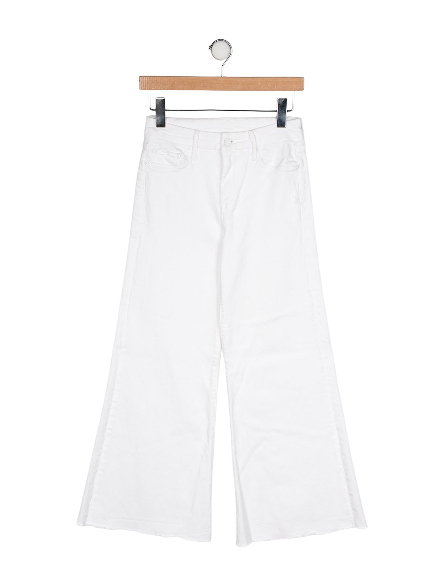 Mother Mid-Rise Wide Leg Jeans