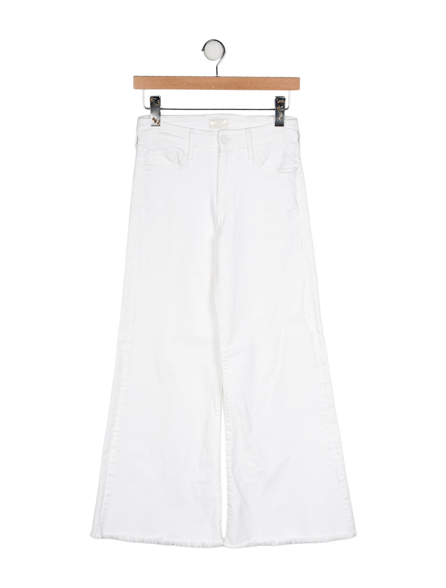 Mother Mid-Rise Wide Leg Jeans