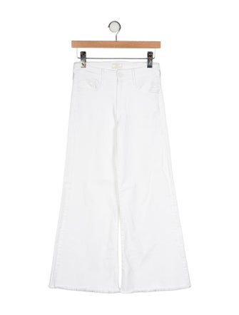 Mother Mid-Rise Wide Leg Jeans