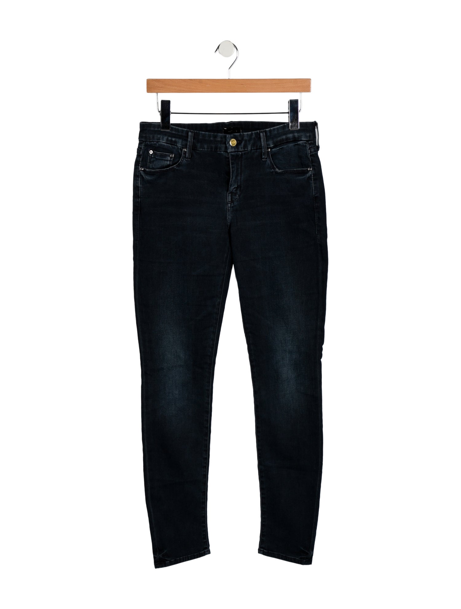Mother Mid-Rise Skinny Leg Jeans
