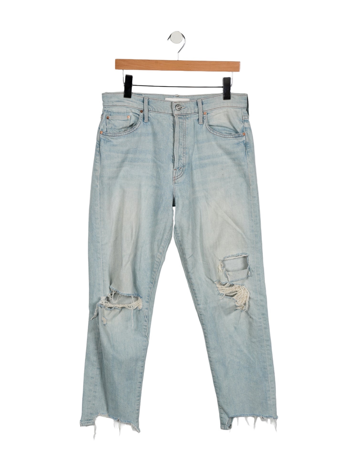 Mother High-Rise Straight Leg Jeans
