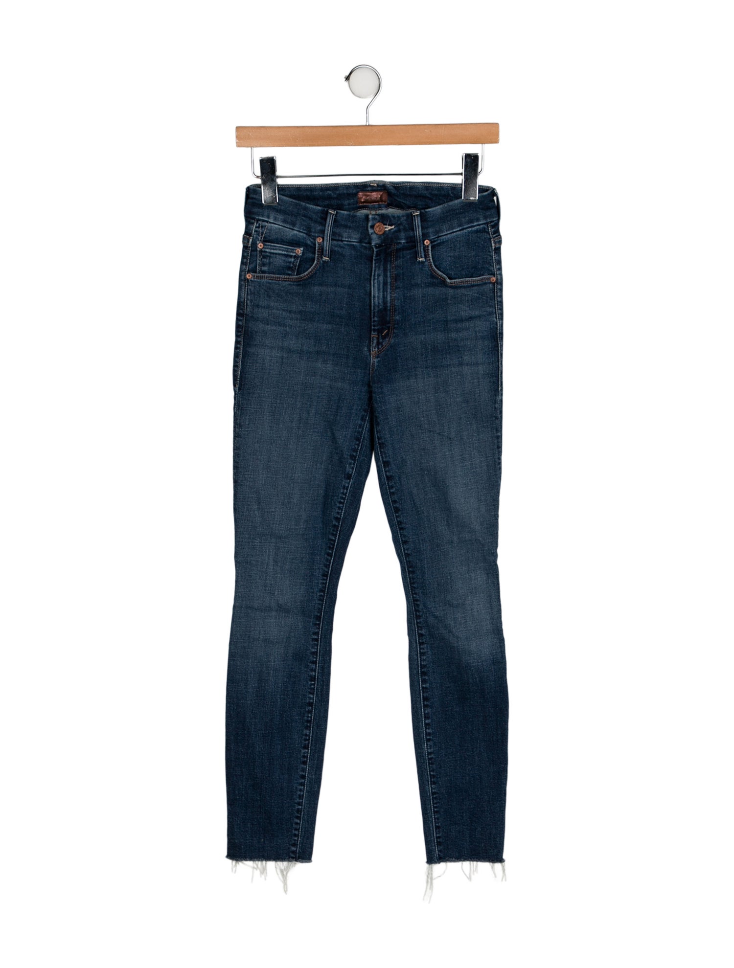 Mother Mid-Rise Skinny Leg Jeans