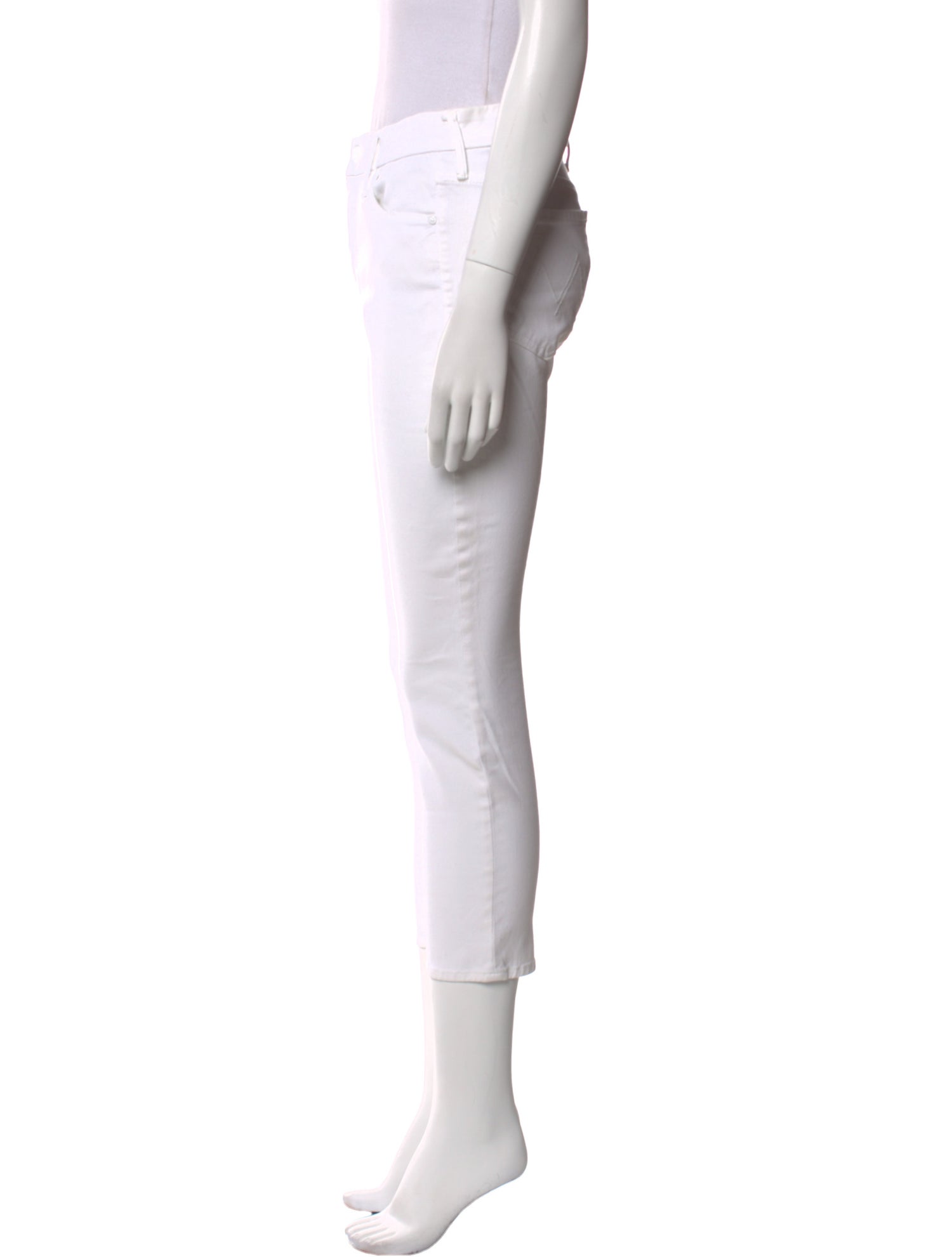 Mother Mid-Rise Skinny Leg Jeans