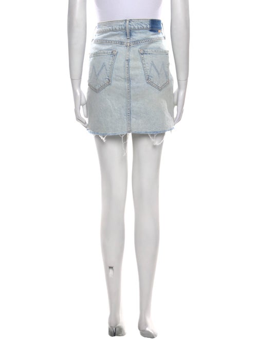 Mother Raw-Edge Trim Mini Skirt