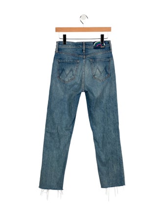 Mother Mid-Rise Straight Leg Jeans