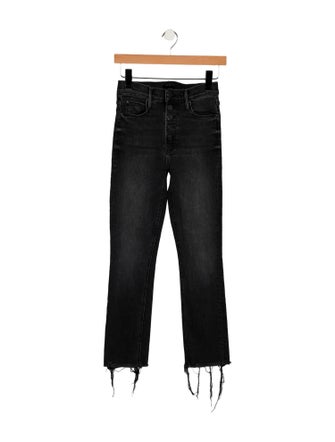 Mother Mid-Rise Straight Leg Jeans