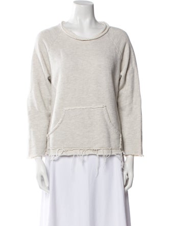 Mother Bateau Neckline Three-Quarter Sleeve Sweatshirt
