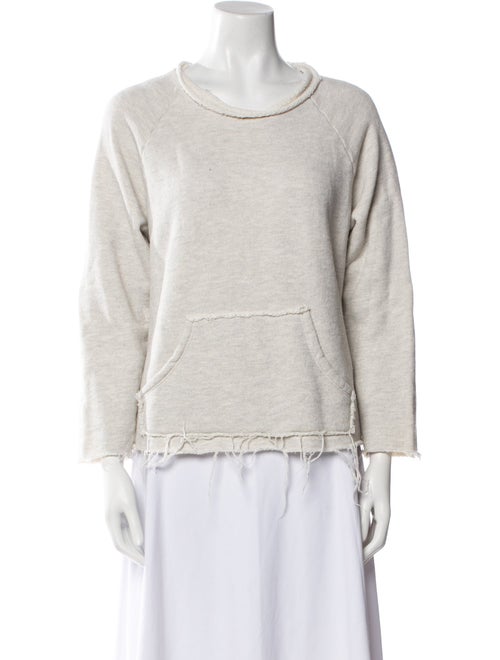 Mother Bateau Neckline Three-Quarter Sleeve Sweatshirt