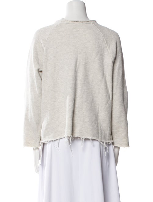 Mother Bateau Neckline Three-Quarter Sleeve Sweatshirt