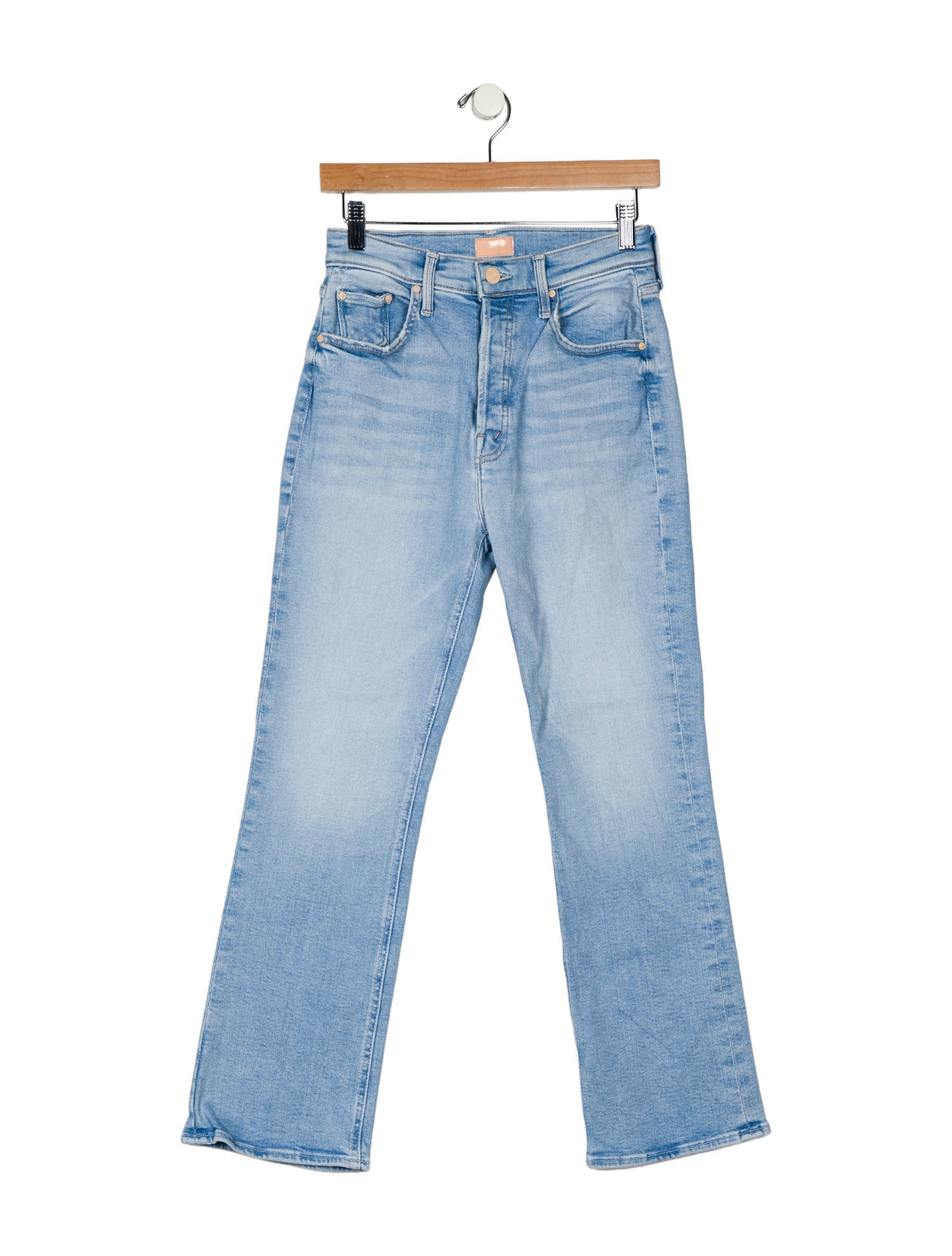 Mother Mid-Rise Straight Leg Jeans