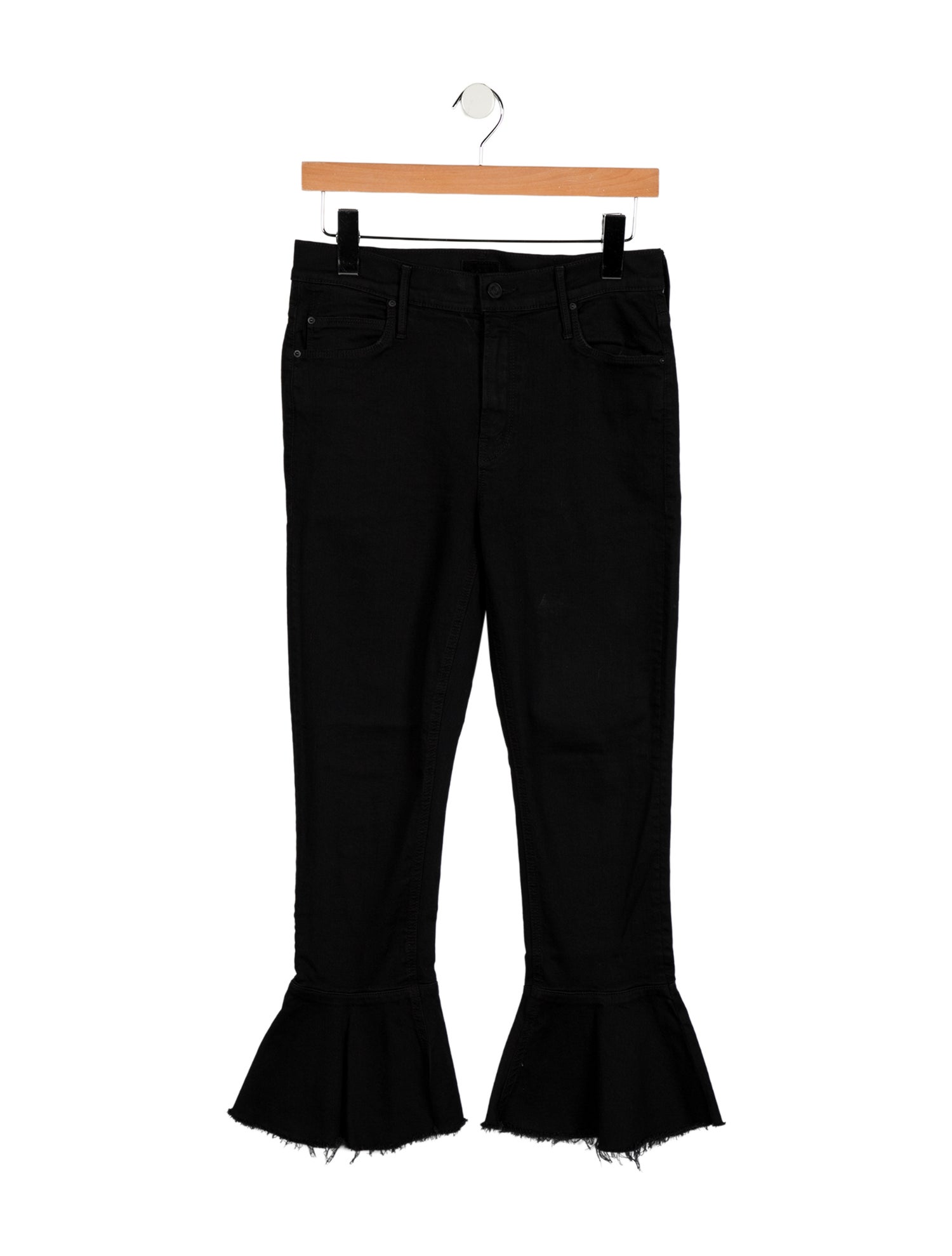Mother Mid-Rise Wide Leg Jeans