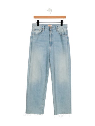 Mother Mid-Rise Wide Leg Jeans