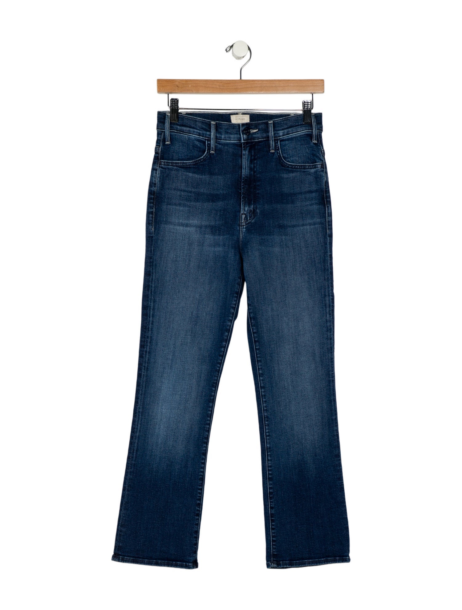 Mother Mid-Rise Straight Leg Jeans