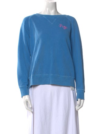 Mother Bateau Neckline Long Sleeve Sweatshirt