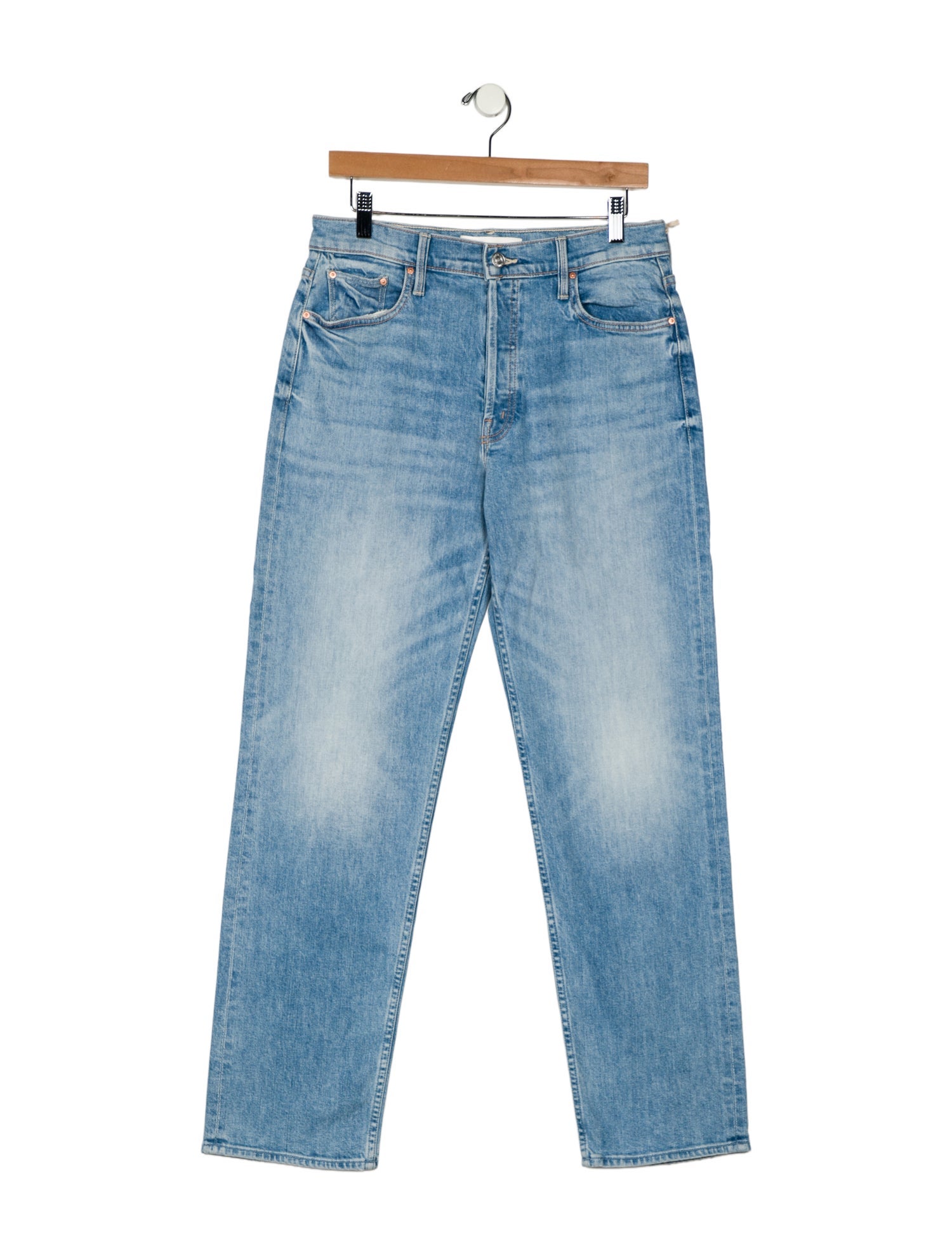 Mother Mid-Rise Straight Leg Jeans w/ Tags