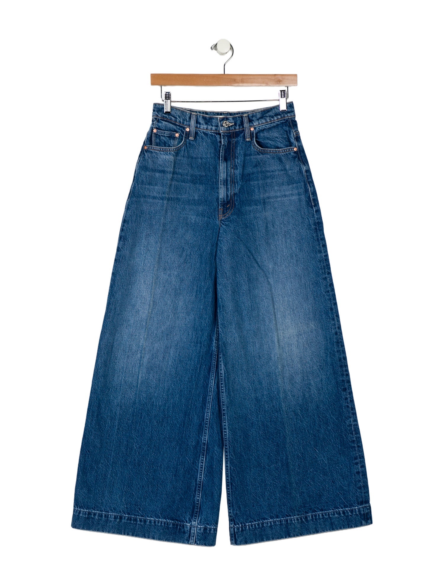 Mother High-Rise Wide Leg Jeans