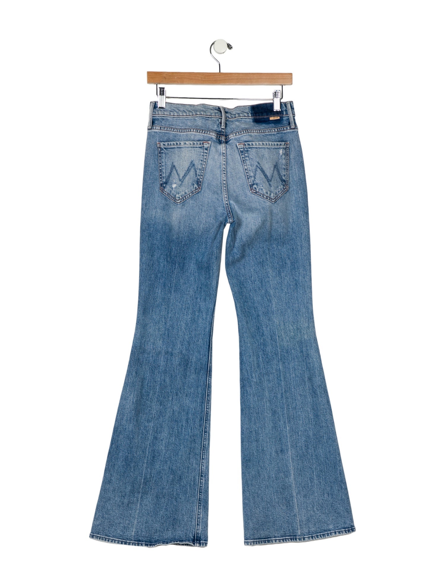 Mother Mid-Rise Wide Leg Jeans