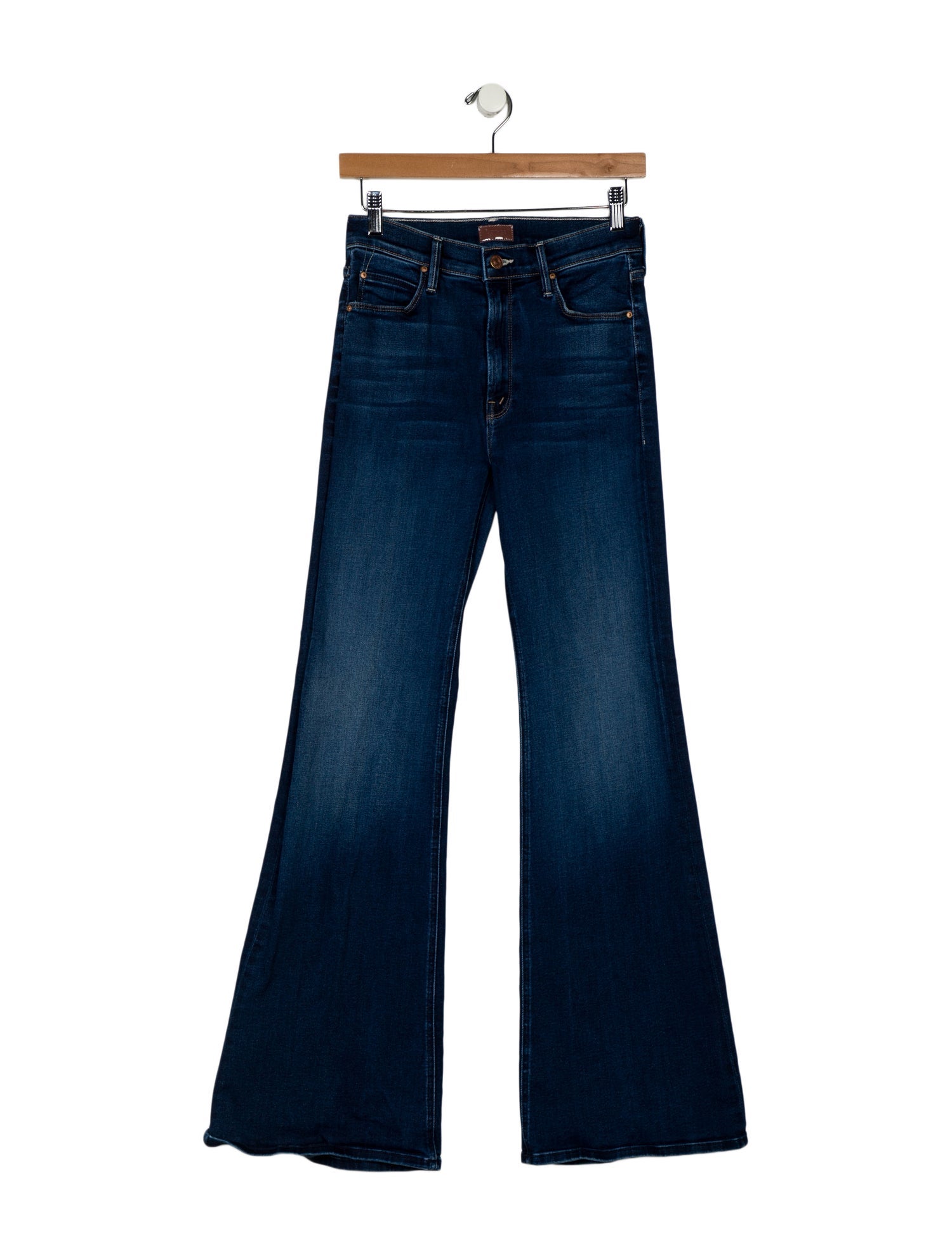 Mother Mid-Rise Wide Leg Jeans
