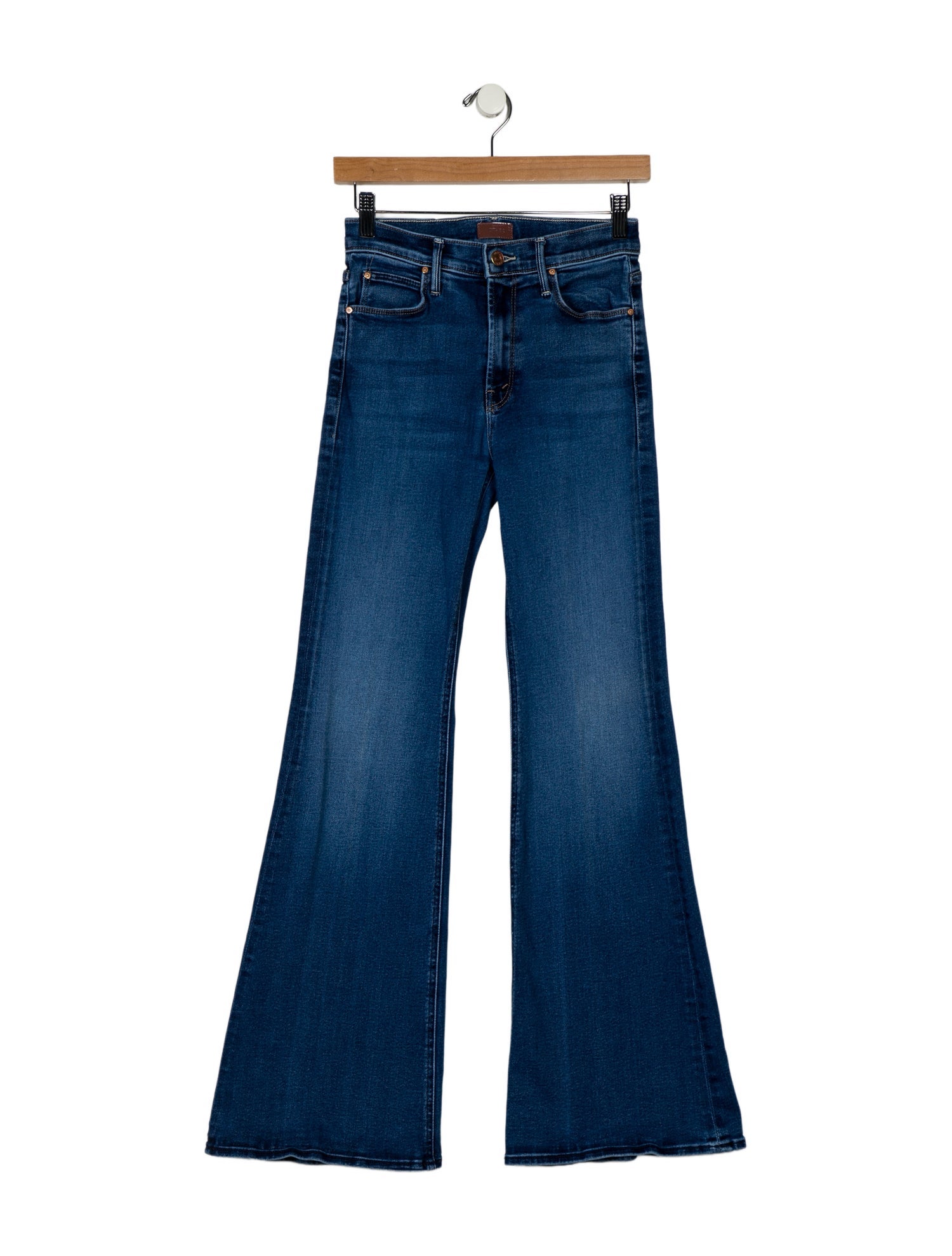 Mother Mid-Rise Wide Leg Jeans