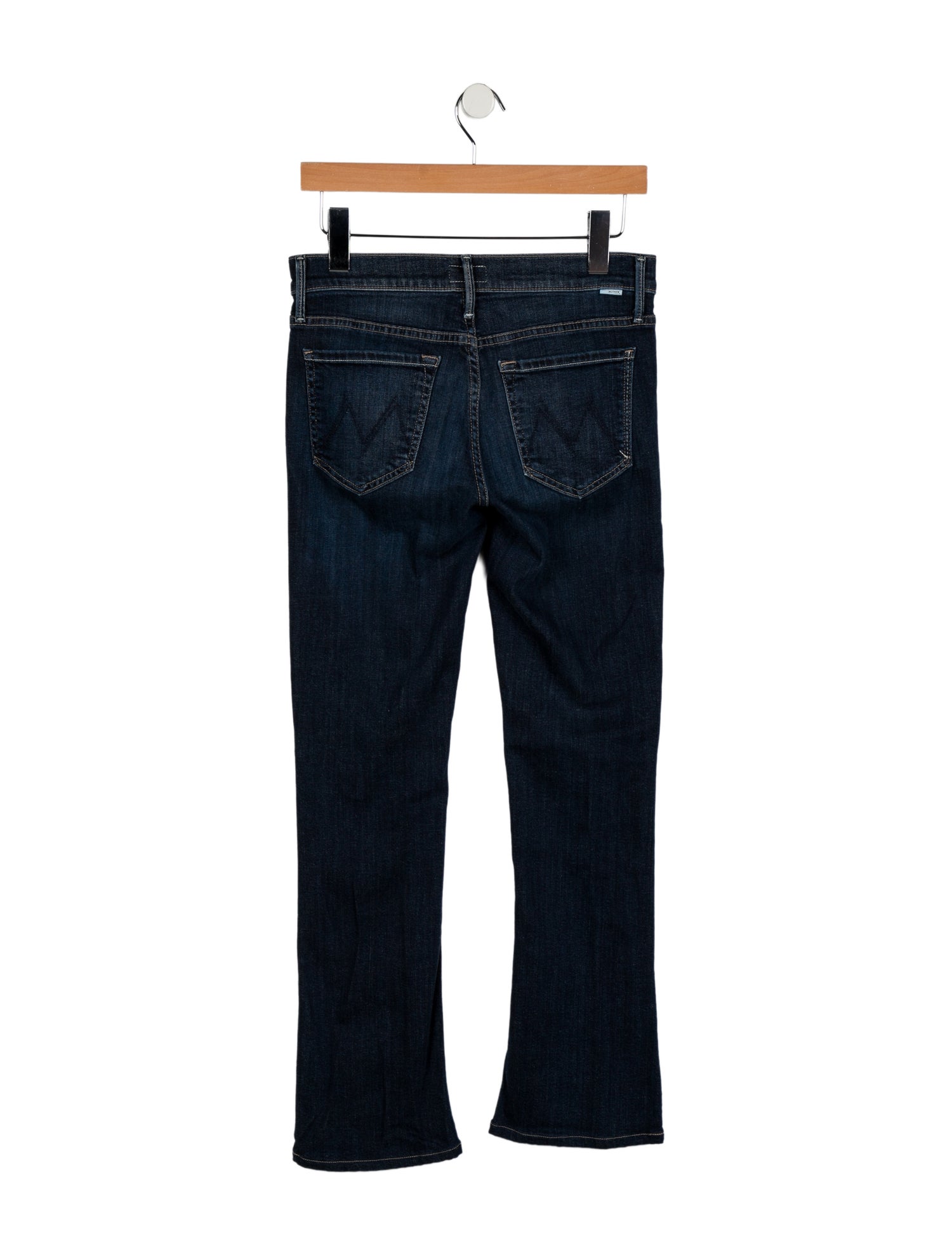 Mother Mid-Rise Straight Leg Jeans