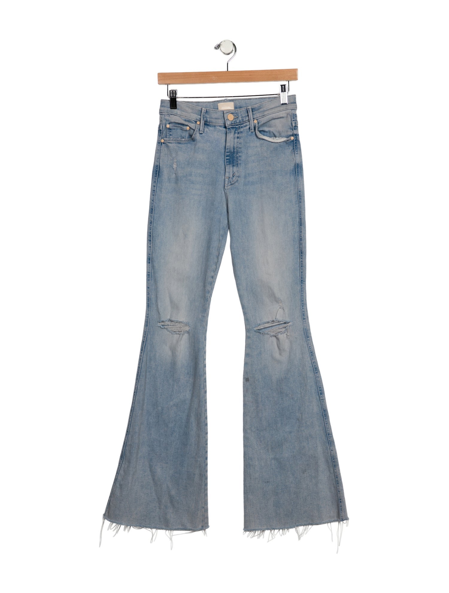 Mother Mid-Rise Wide Leg Jeans