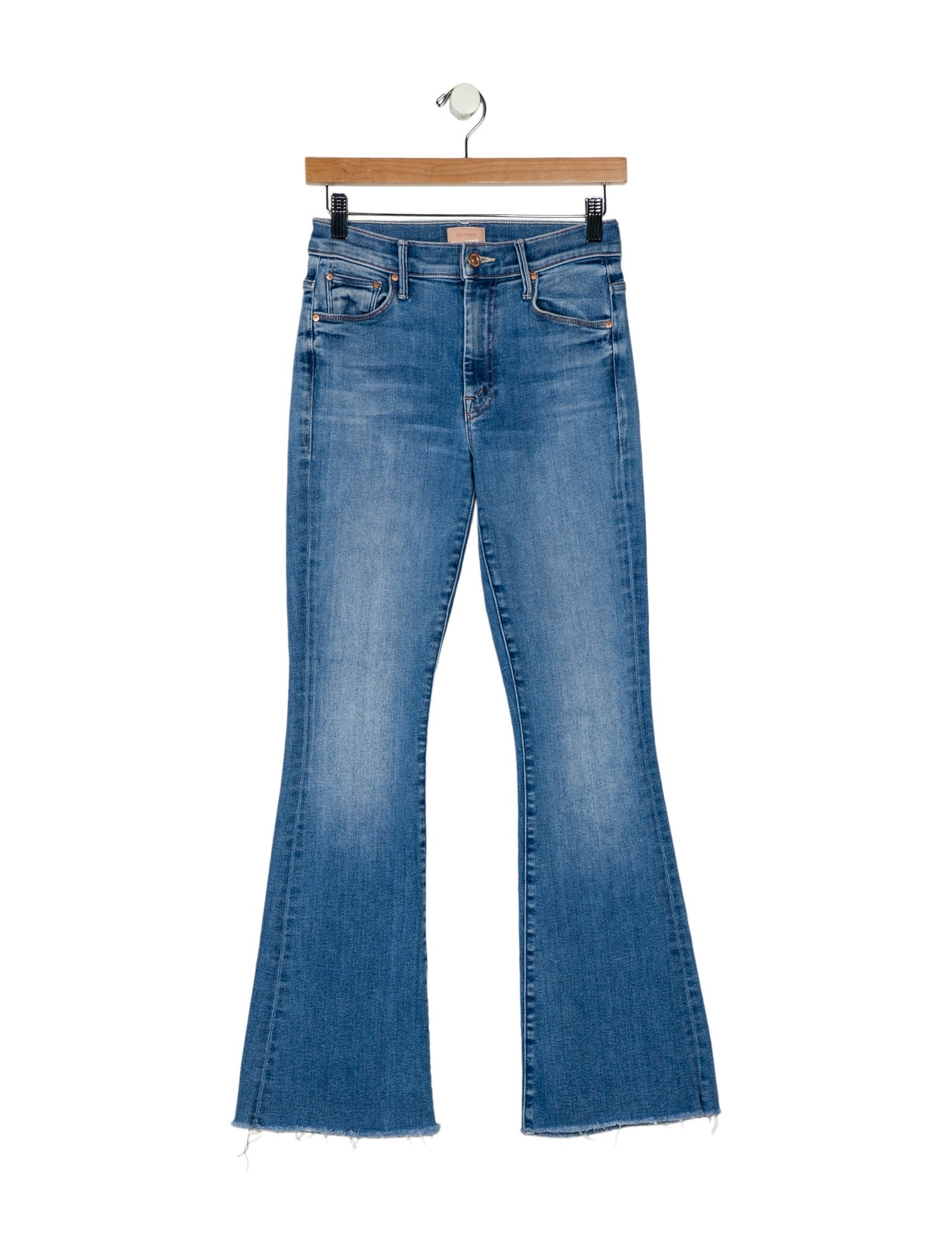 Mother Mid-Rise Wide Leg Jeans