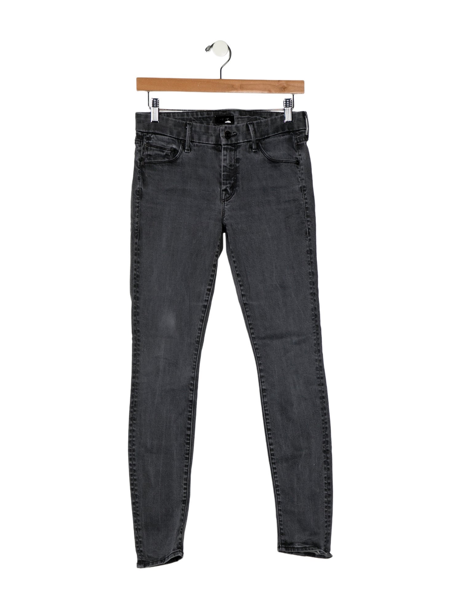 Mother Mid-Rise Skinny Leg Jeans