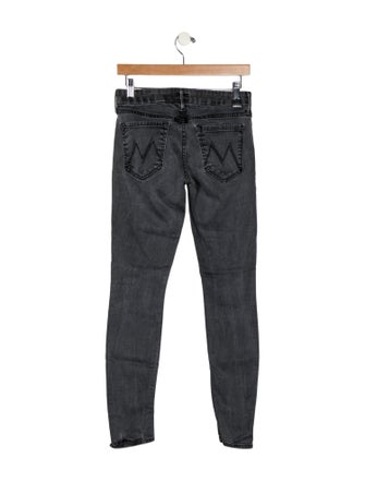 Mother Mid-Rise Skinny Leg Jeans