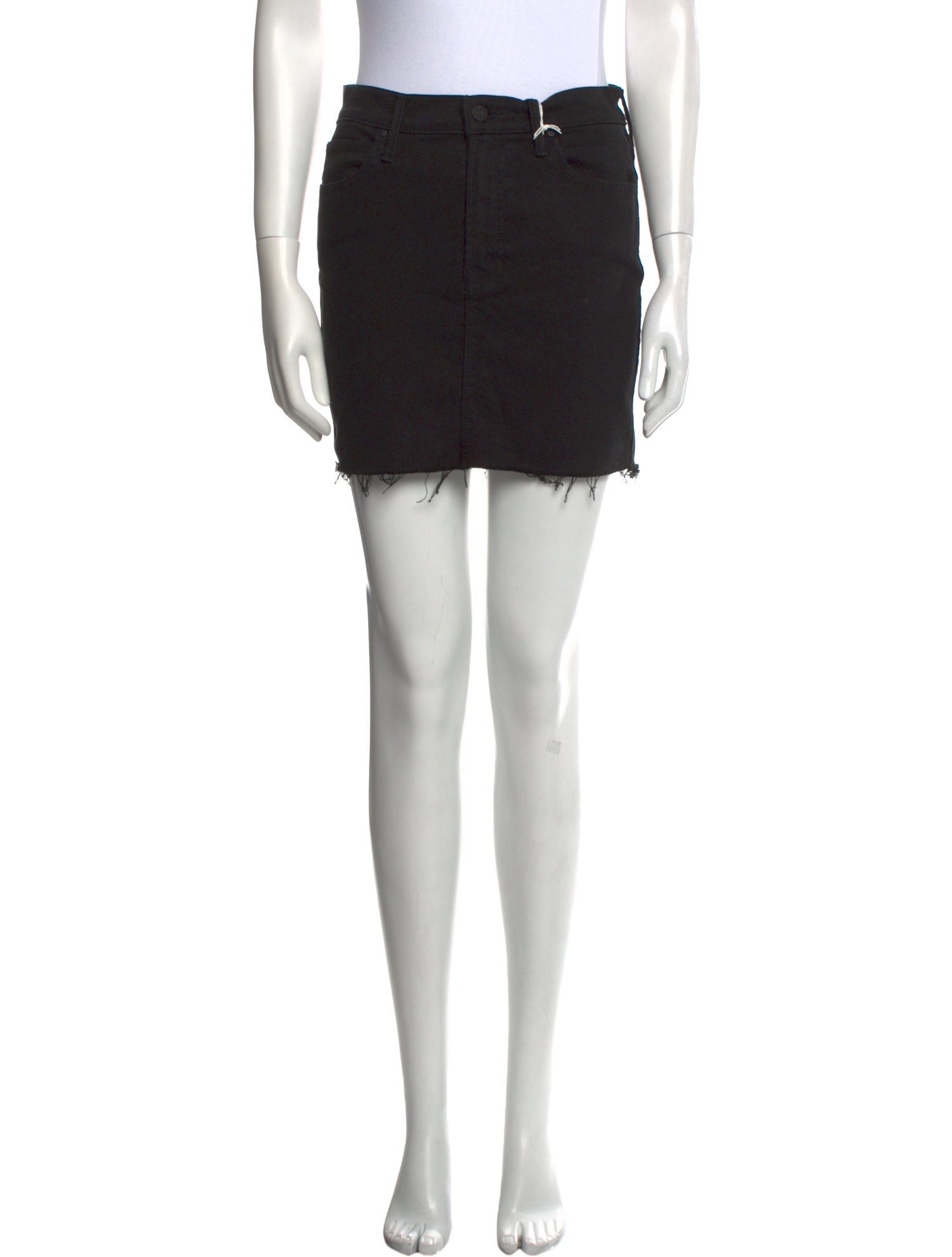 Mother Distressed Accents Mini Skirt