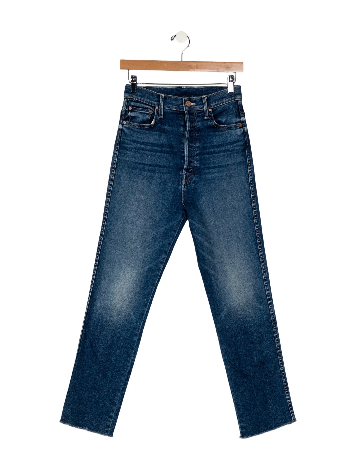 Mother High-Rise Straight Leg Jeans