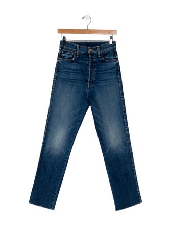 Mother High-Rise Straight Leg Jeans