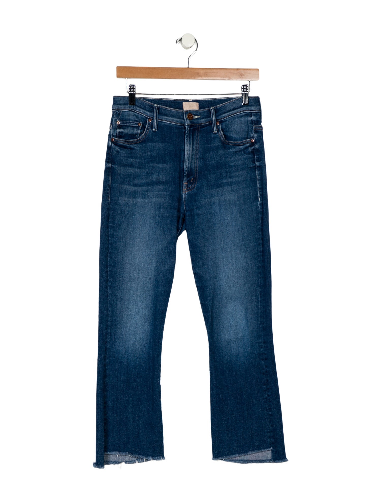 Mother Mid-Rise Straight Leg Jeans