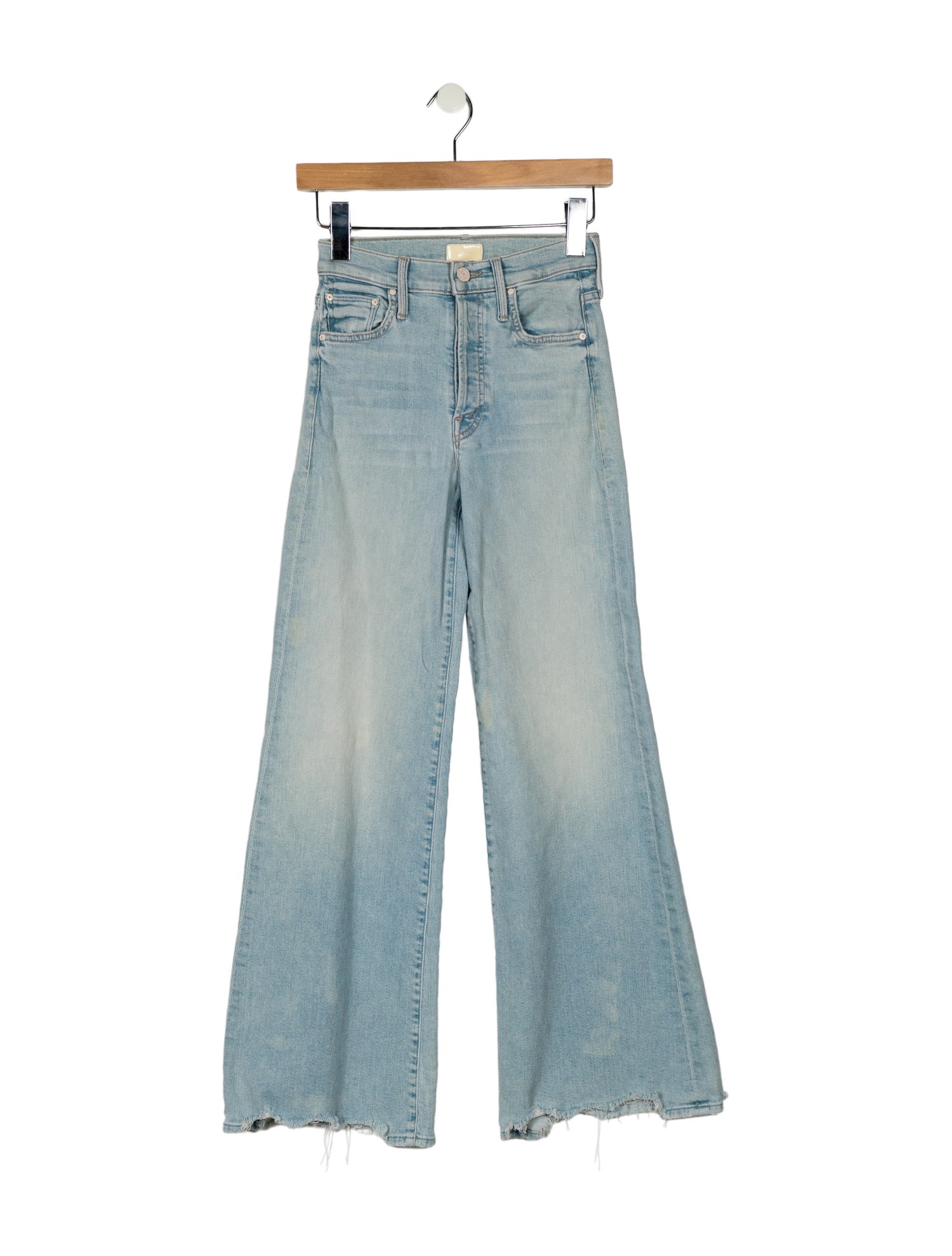 Mother Mid-Rise Wide Leg Jeans