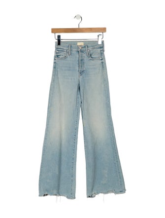 Mother Mid-Rise Wide Leg Jeans