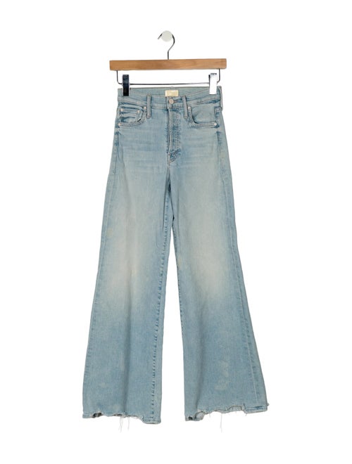 Mother Mid-Rise Wide Leg Jeans