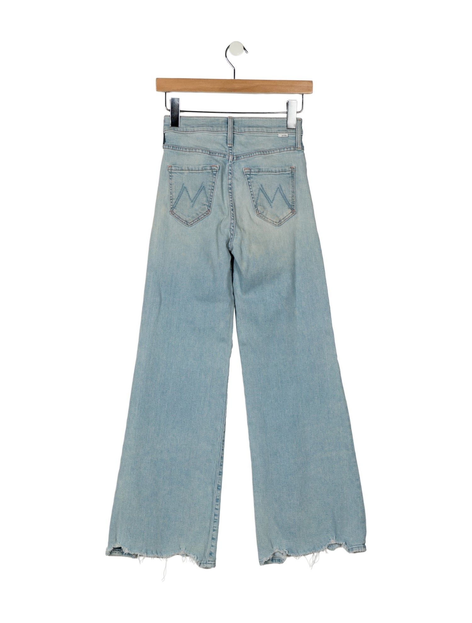 Mother Mid-Rise Wide Leg Jeans
