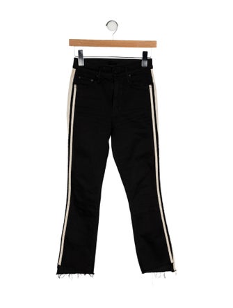 Mother Mid-Rise Straight Leg Jeans