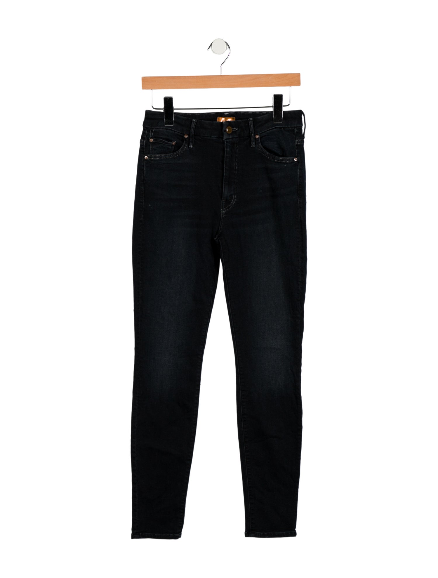 Mother Mid-Rise Skinny Leg Jeans