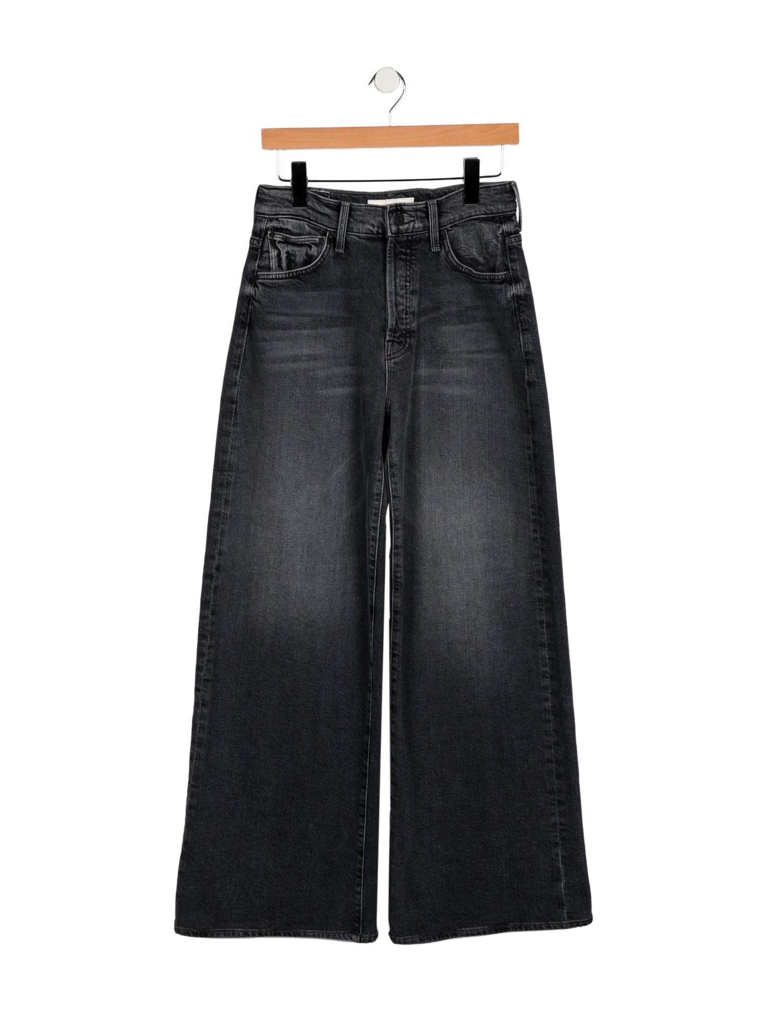 Mother Mid-Rise Wide Leg Jeans