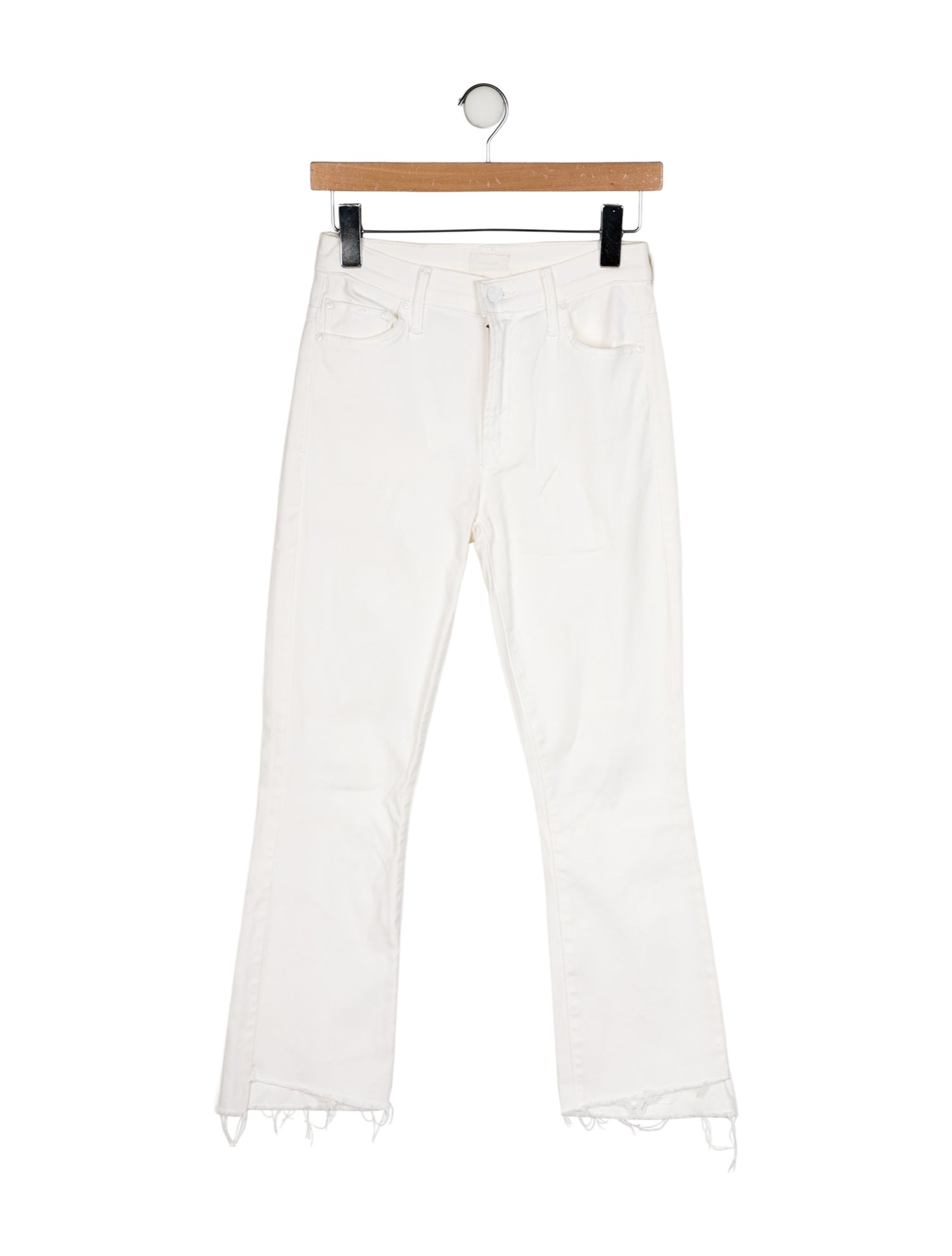 Mother Insider Crop Step Fray - Glass Slipper Straight Leg Jeans