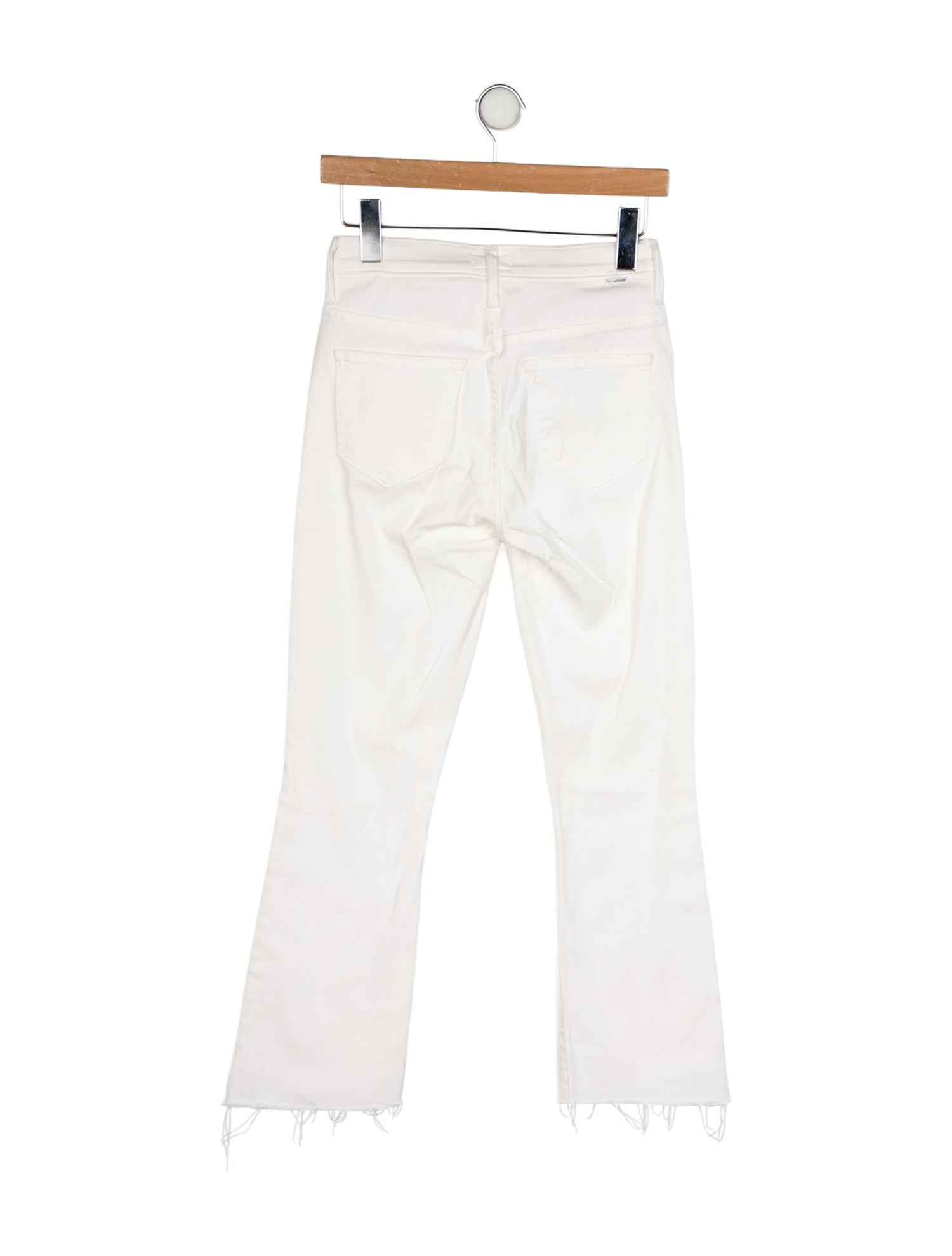 Mother Insider Crop Step Fray - Glass Slipper Straight Leg Jeans